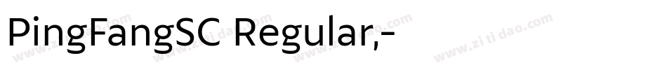 PingFangSC Regular,字体转换